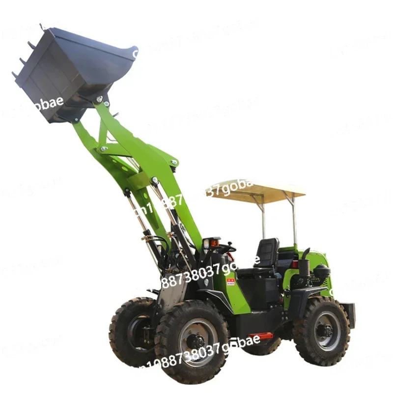 Small Forklift Loader Four-wheel Drive Electric Single Cylinder Small