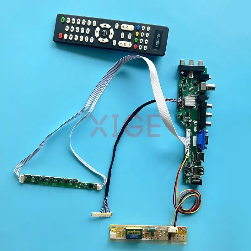 

LCD Driver Controller Board Fit LTN141AT02 LTN141AT03 1280*800 DVB Digital Signal 1CCFL IR+AV+USB+HDMI+VGA Matrix Kit 30Pin LVDS