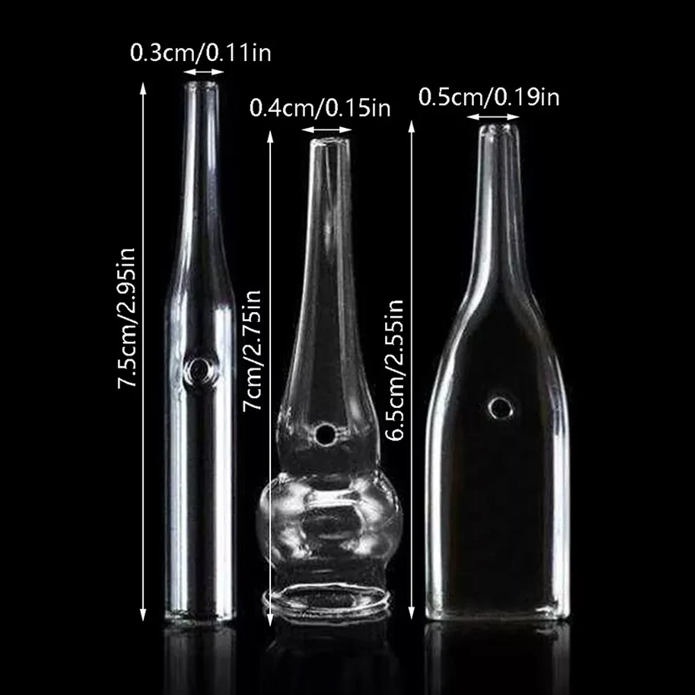 1pc Vacuum Suction Tube Blackhead Removal Glass Pipes Face Pore Cleanser Beauty Machine Vacuum Suction Facial Care Accessories