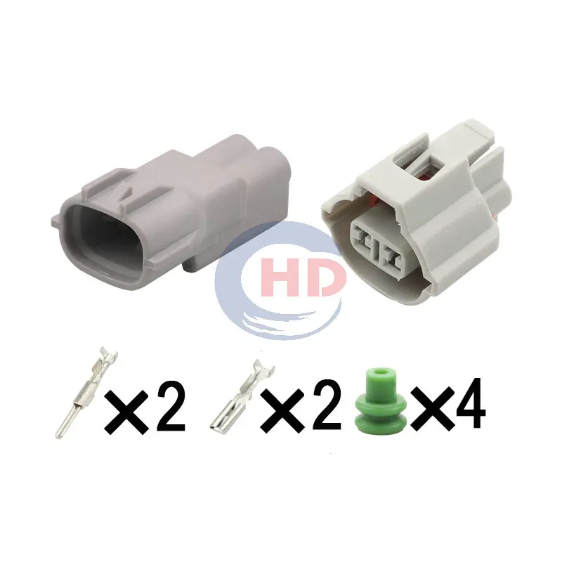 

1-20 sets 2pin Waterproof Automotive Solenoid Valve Wire Harness Plug Socket 7282-8120-40 7223-1324-40