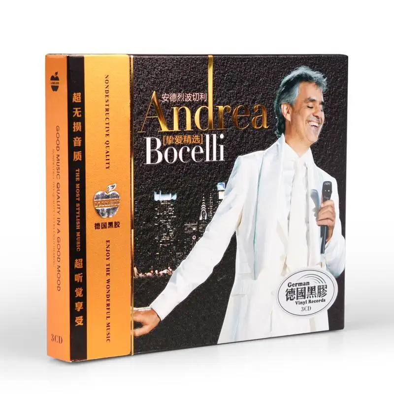 

World Tenor Music Album 3CD Car CD Italian Classical Music Nostalgic Classic Songs European and American Classics