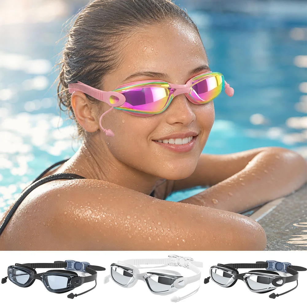 Men Men Women Swim Goggles with Integrated Earbuds & Anti-Loss Design, for Indoor Pool Outdoor Recreational Swimming - Aliexpress Deal
