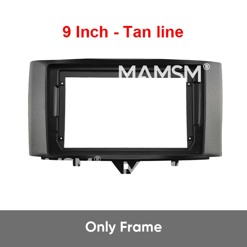 MAMSM For BENZ SMART 2011-2015 2 Din Car Radio Fascia DVD Stereo Frame Plate Adapter Mounting Dash Installation Bezel Cable