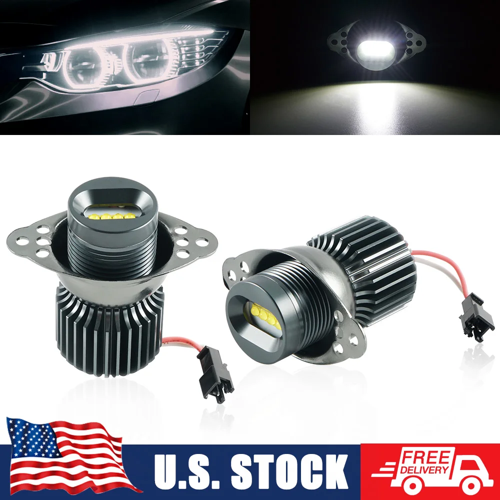 

2 шт. 30 Вт светодиодные кольцевые габаритные лампы Angel Eyes Halo, подходят для BMW E90 E91 LCI 2008 2009 2010 2011 CANbus без ошибок 6500K 12V