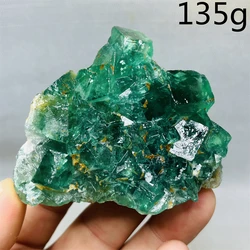 Natural Gemstone Green Fluorite Mineral Specimen Clear Crystal Home Room Decoration Gift Witchcraft altar Prayer Spiritual