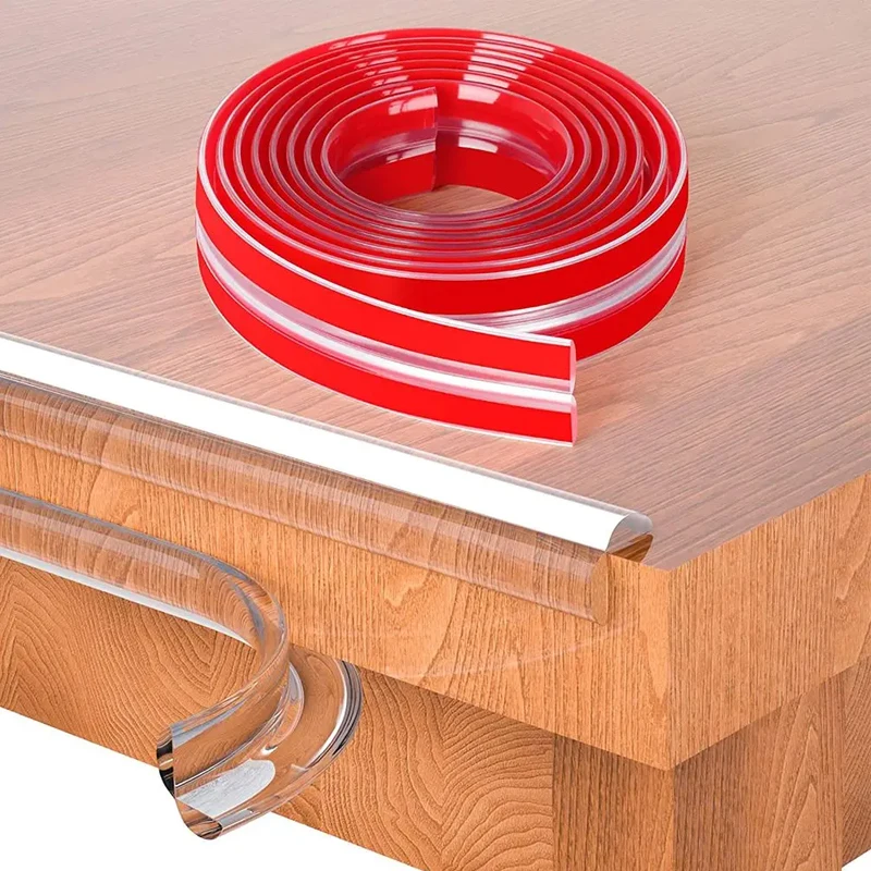 Protector de borde de mesa de 1/3/5M, tira de protección transparente para bebés, autoadhesivo, a prueba de colisiones, parachoques suave, seguridad para bebés