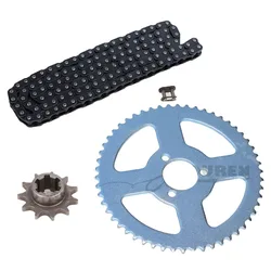 Metal T8F 126 Links+11tooth+Chain Plate For 49cc Moto Clutch Gear for Electric Gas Scooter Dirt Pit Bike Motorcycle Accessories