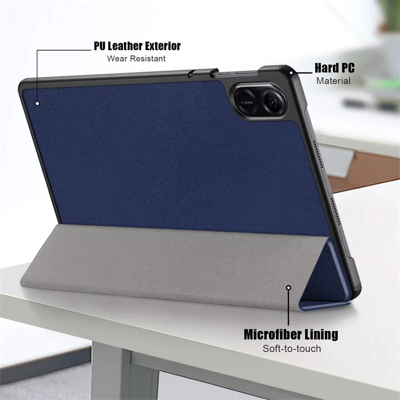Dreifach Faltbare Hülle für Honor Pad X9a 11,5 Zoll mit Auto-Wach-/Schlaf-Funktion Stoßfeste Lederhülle für Huawei – Detail 5
