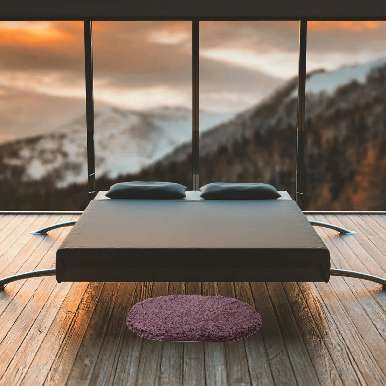 

Absorbent Door Oval Non-Slip Floor Mat For Bathroom Kitchen Bedroom Decorative Wear-Resistant Household Ground Mat