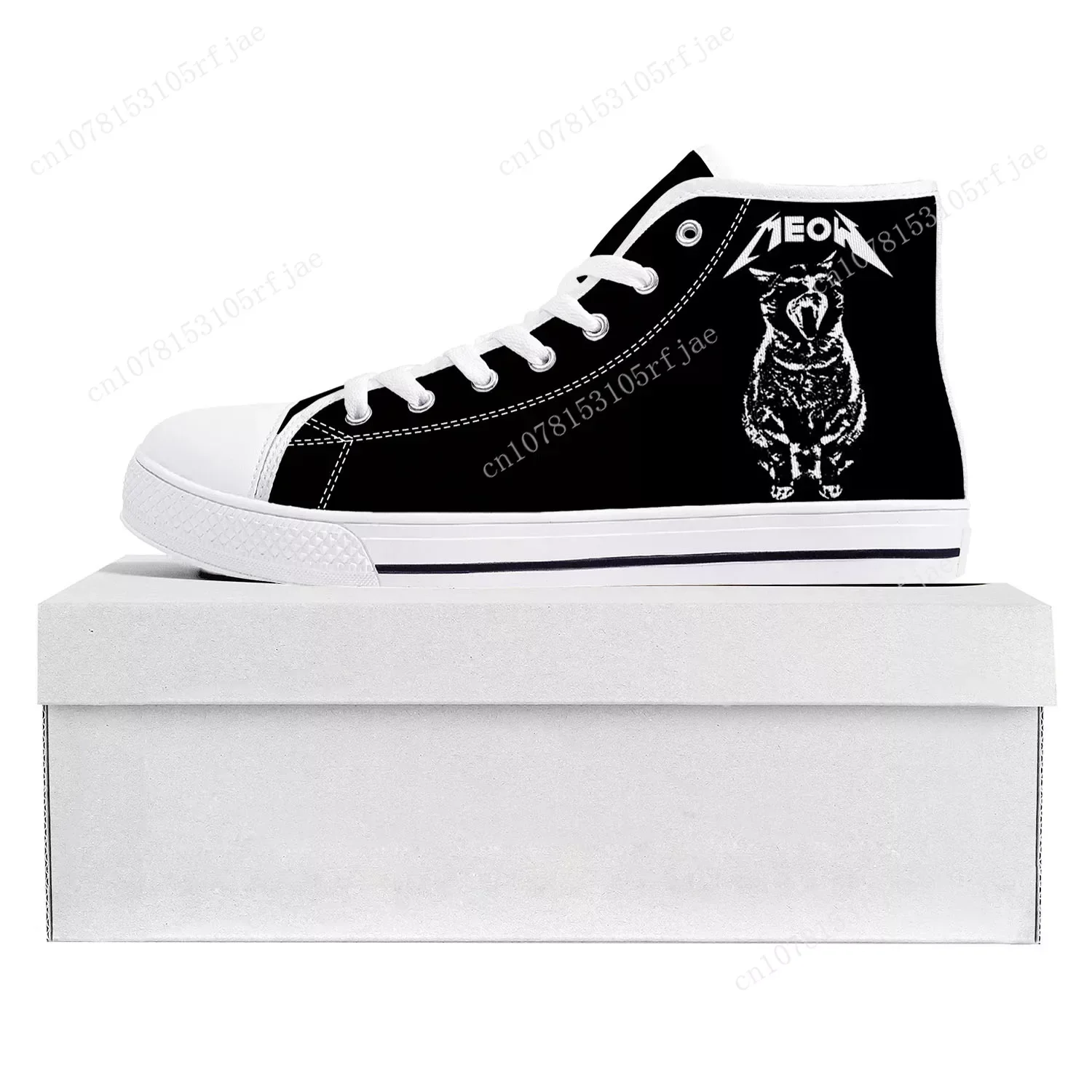 Zapatillas de deporte Cat Meowtallica Rock Band Pop de alta calidad para hombre y mujer, zapatos de lona para adolescentes, calzado informal personalizado para parejas