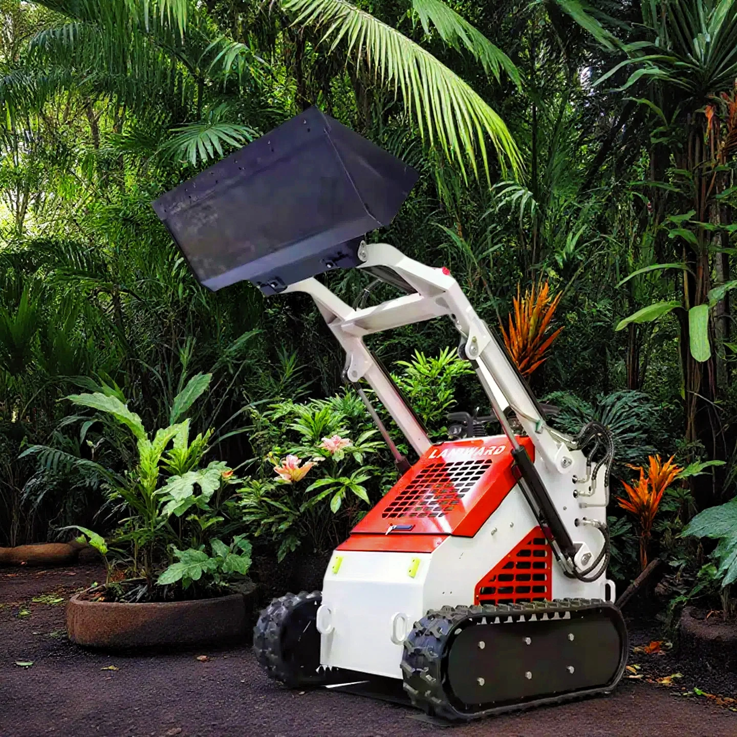 Mini Skid Steer Loader EPA Engine Wheel Track Bucket One-Year After-Sale Service Multi-Functional Skid Steer Loader customized