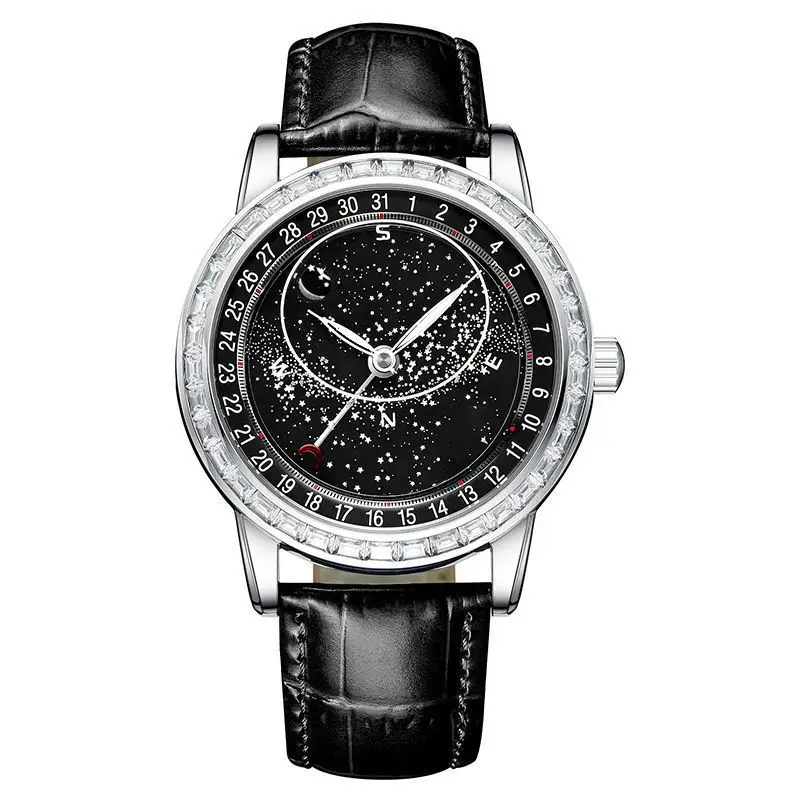 Orologio meccanico svizzero da uomo di lusso, nuovo, classico, semplice, tendenza, studente, automatico, luminoso, impermeabile, al quarzo