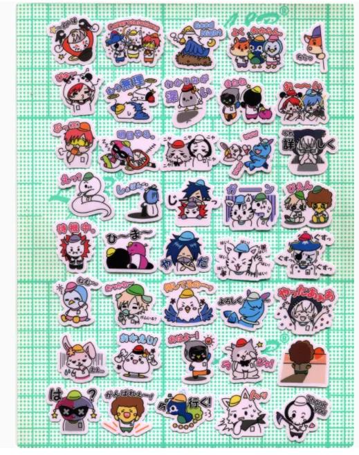 40pcs Crazy Raccoon 2-3cm diy 귀여운 스티커