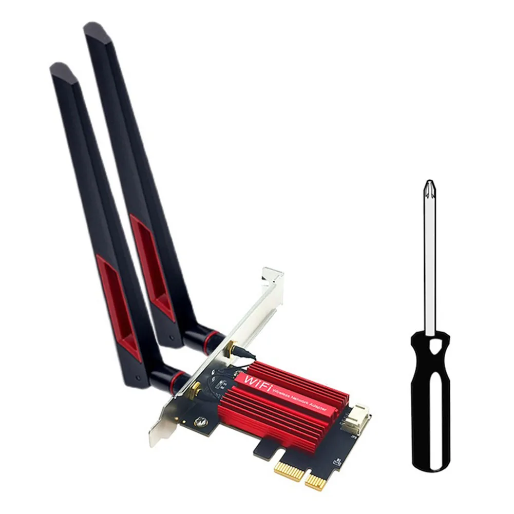 WiFi 7 BE200 Pro Pcie Wireless Network Adapter+10DB Antenna BT5.4 Tri Band 2.4G/5G/6GHz BE200 WiFi Card for Win11