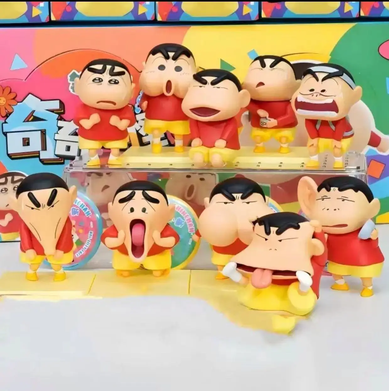 

Crayon Shin-chan Action Figure Bizarre Series Blind Box Toys Anime Shin Chan Figuras Doll Collection Model Ornaments Statue Gift