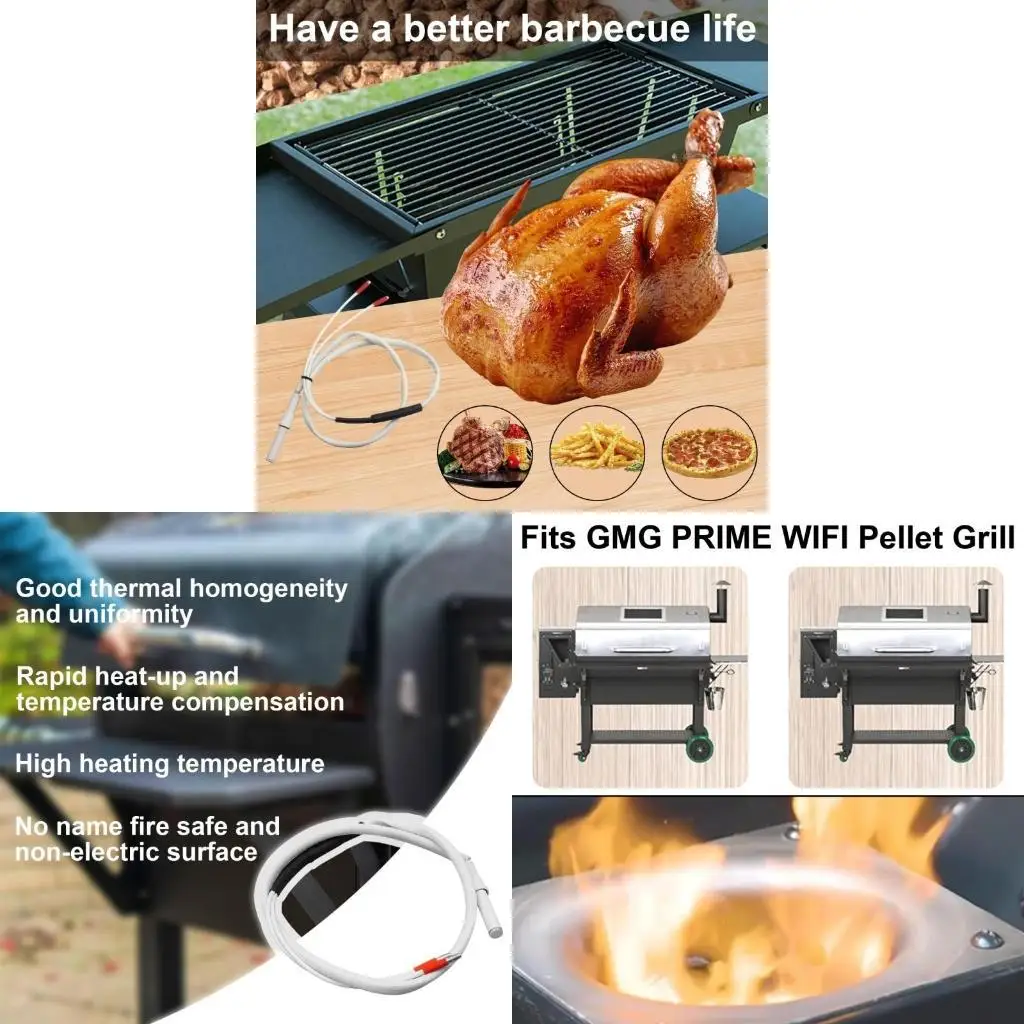 2026 nuevo encendedor varilla caliente cerámica 12V 80W apto para parrillas montañas verdes Jim Daniel