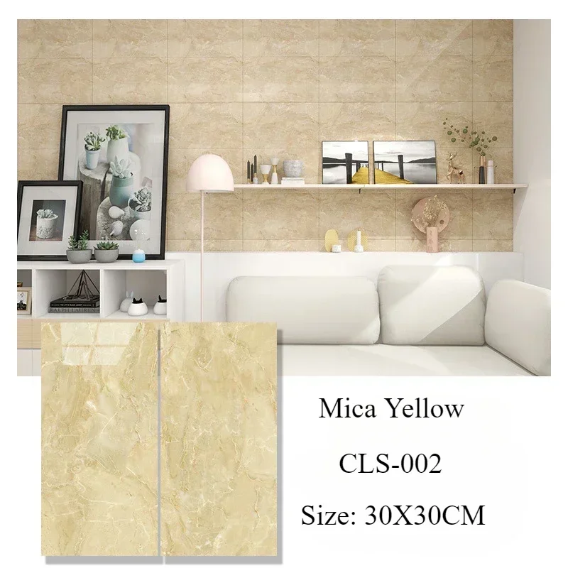 30*30cm PVC Imitation Marble Wall Stickers Self-adhesive Floor Stickers  Waterproof Bathroom living Room Decoration Decals