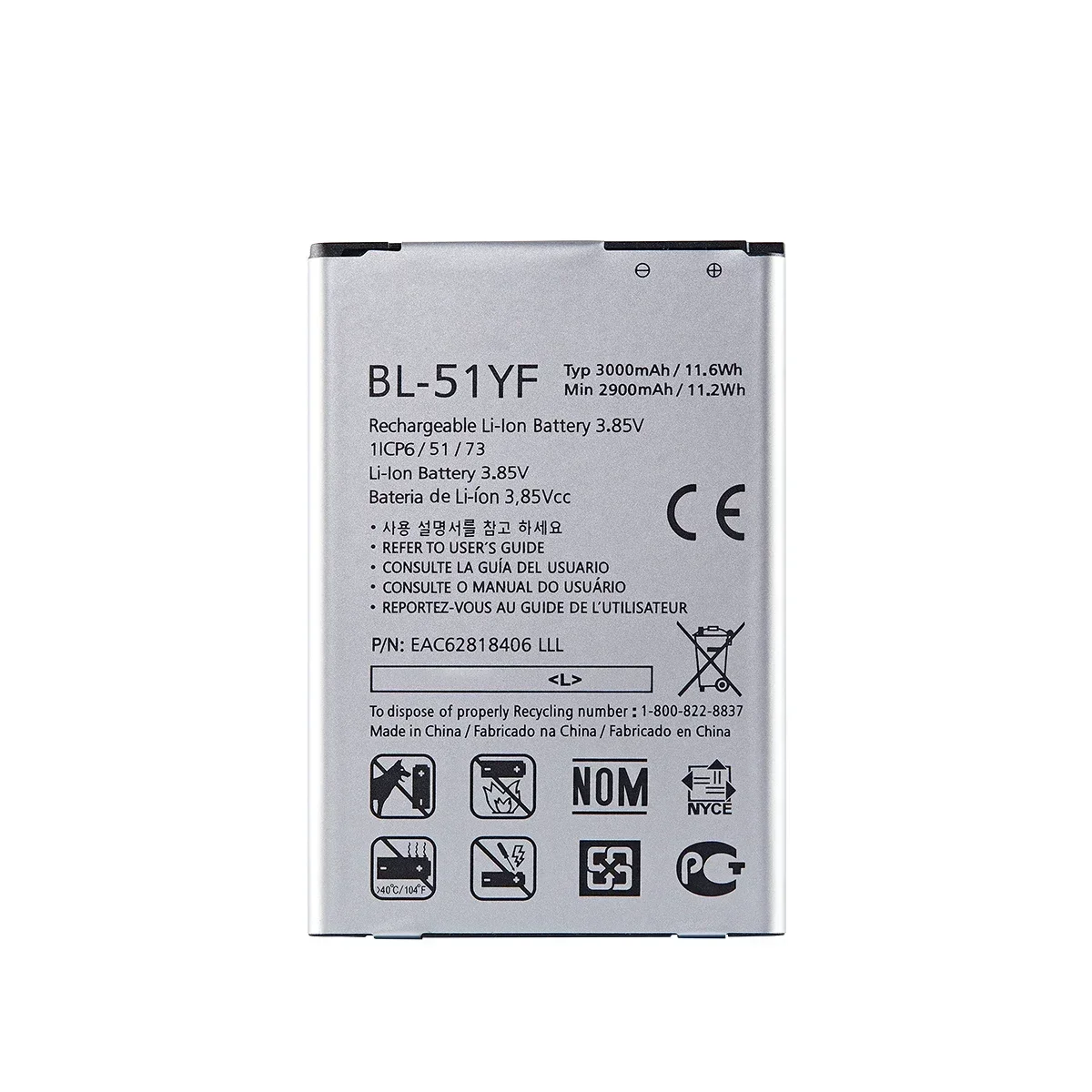 Original BL-51YF 3000mAh Battery For LG G4 H815 H811 H810 H818 H819 V32 VS986 VS999 US991 LS991 F500 G Stylo F500 F500S F500L