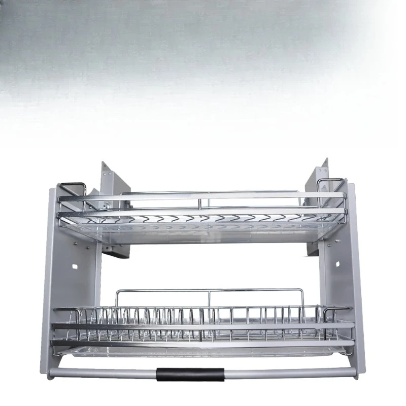 Cesta de cozinha pull down organizador utensílios de cozinha suporte de armazenamento cesta de lavanderia grande cesta de armazenamento de cozinha casa
