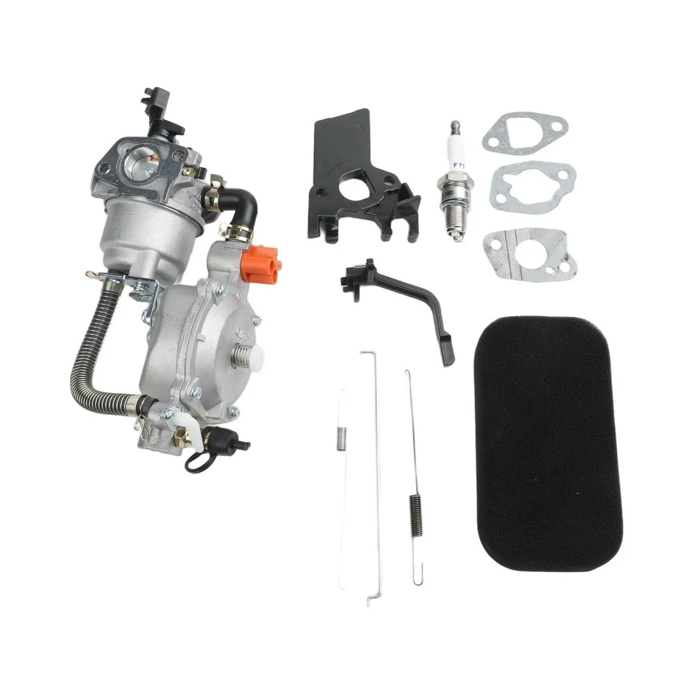 Dual Fuel Carburetor Kit for Honda For GX160 For GX200 168F 170F General Purpose Engines Supports For LPG and CNG Fuel Switching