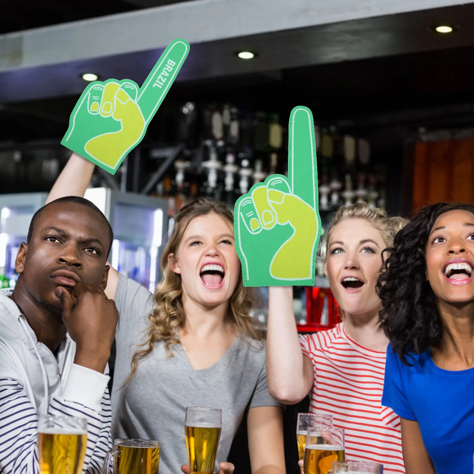 

Finger Prop For Sports Match Cheerleading Comfortable Wear-Resistant Decorative Finger For Football Team Color