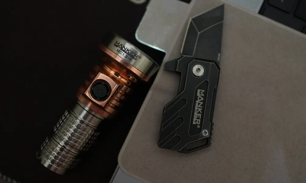 MC13 II Sbt90.2 Pocket EDC Flashlight-Titanium & Copper