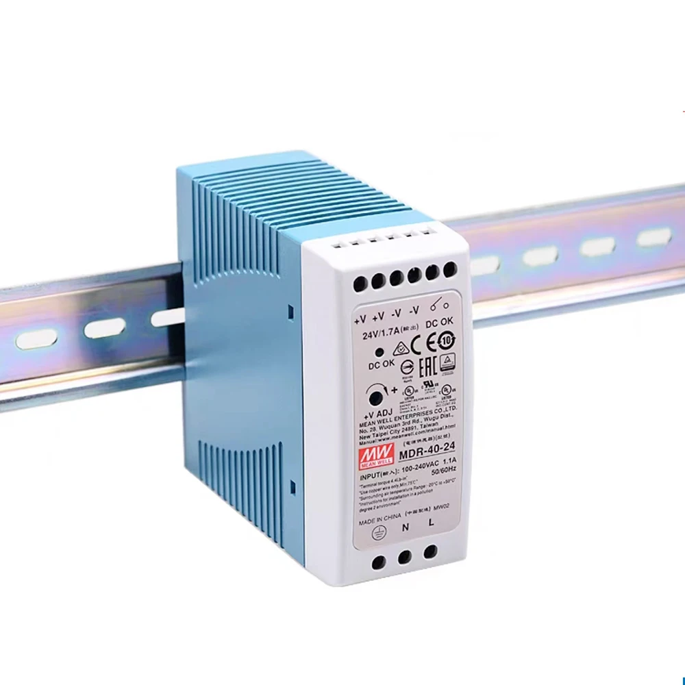 Fonte de alimentação industrial do trilho do RUÍDO, saída, 30-40W, 5V, 12V, 24V, 48V