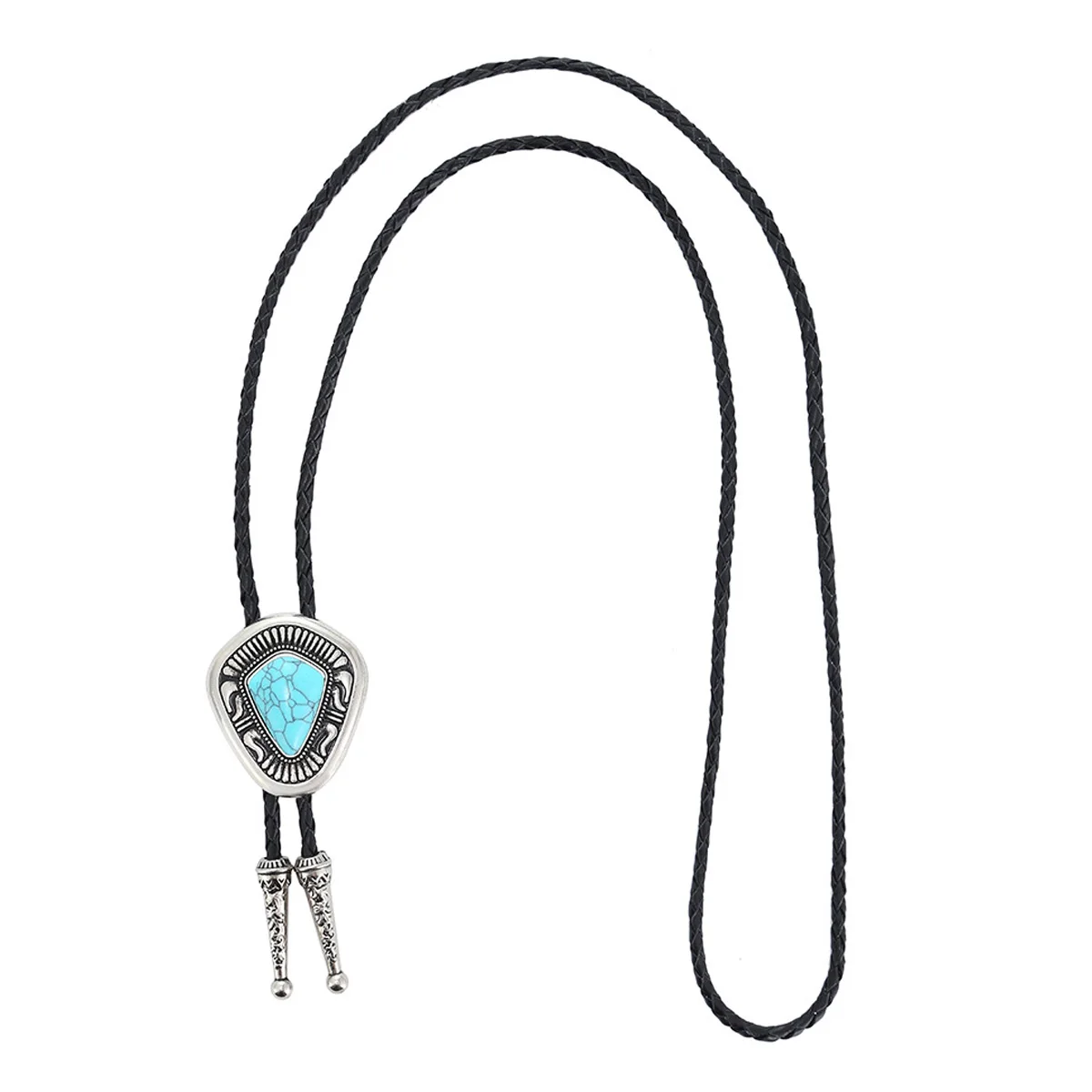 Retro Western Cowboy Krawatte im Diamant-Stil Bolo Tie Hochzeits- und Party-Accessoires – Detail 9