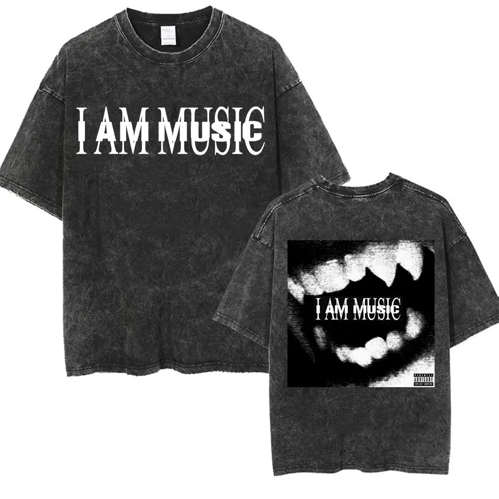 Retro Washed Playboi Carti I AM MUSIC Logo T Shirt Opium Ken