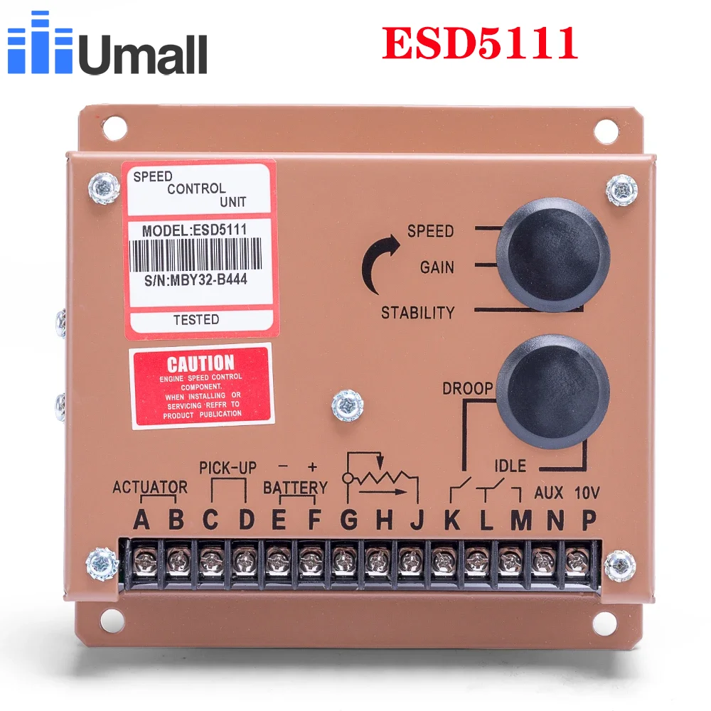 

Engine Motor Speed Regulator ESD5111 diesel genset adjustment controller power supply DC generator part 12v 24v speed govornors