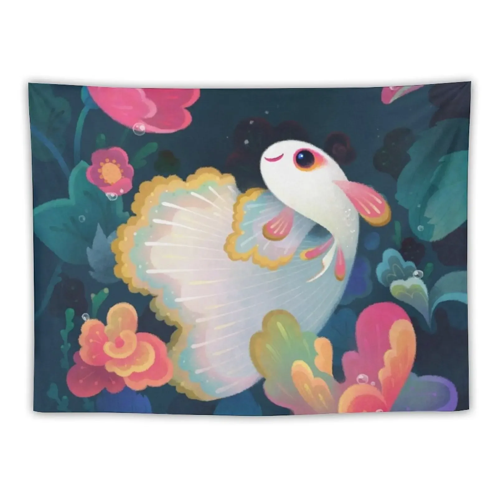 Flower guppy Tapestry Wall Coverings Wall Hanging Wall Room Decor Korean Style Tapestry