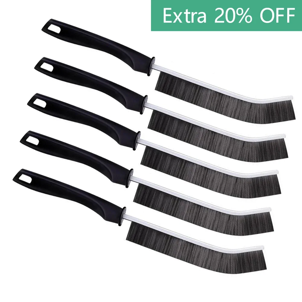 

5 Pcs Household Gap Cleaning Brush: Hard Bristle Design for Bathroom Tiles, Kitchen & Window Crevices