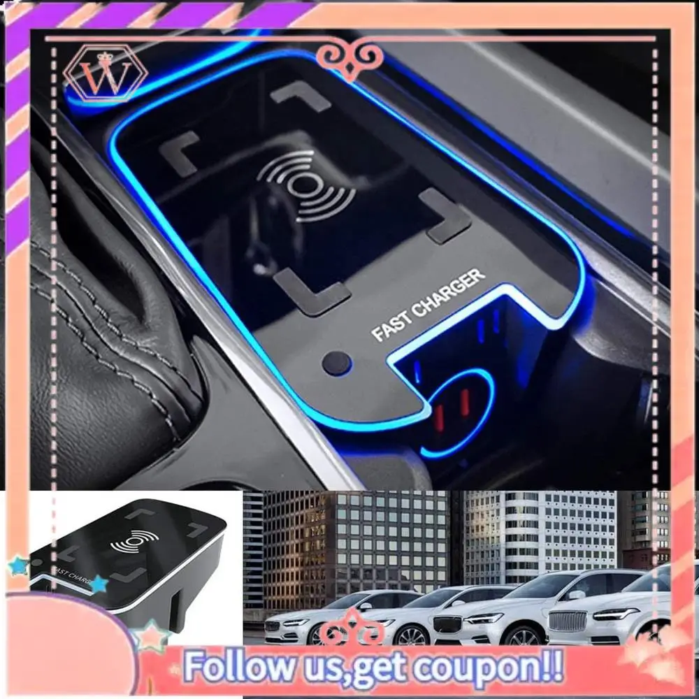 

Durable 15W Car For Qi Wireless Charger Charging Plate Phone Holder For Volvo XC90 S90 XC60 VC60 S60 V90