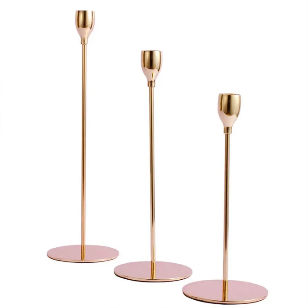 Home Decor Candle Holders Wedding Decoration Accessories Candlesticks Candelabro Centerpiece Vintage  Living Room Dining