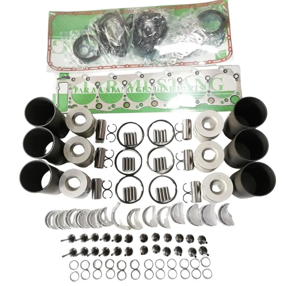 

Комплект для капитального ремонта двигателя XCWoOshop 6D31 6D31T: поршни, гильзы, прокладки для Mitsubishi Kobelco SK120-6, SK07, SK200, SK200-3, SK230