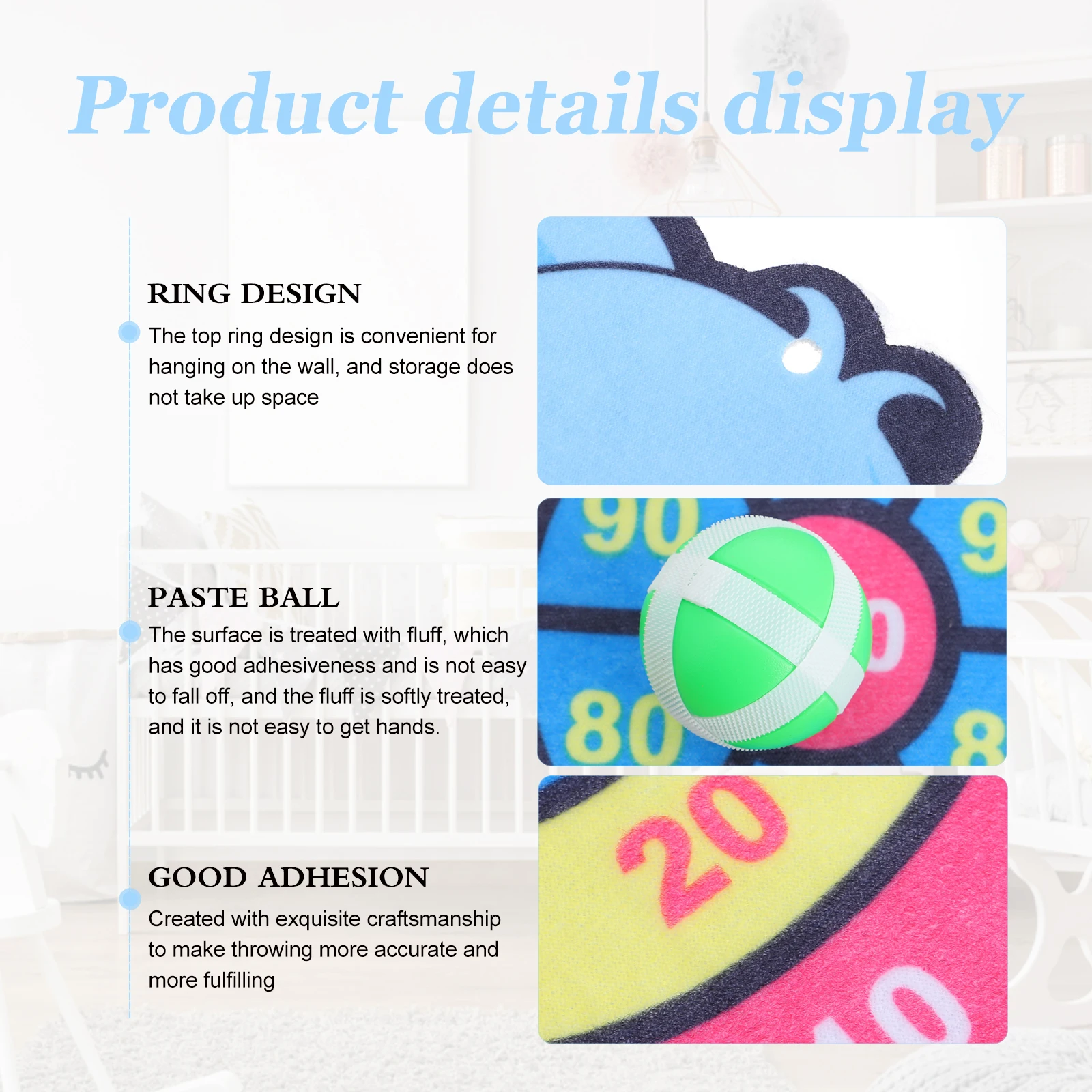 

Kids Throwing Sticky Balls Board Game Cartoon Design Tossing Plaything Educational Outdoor For Children Parent