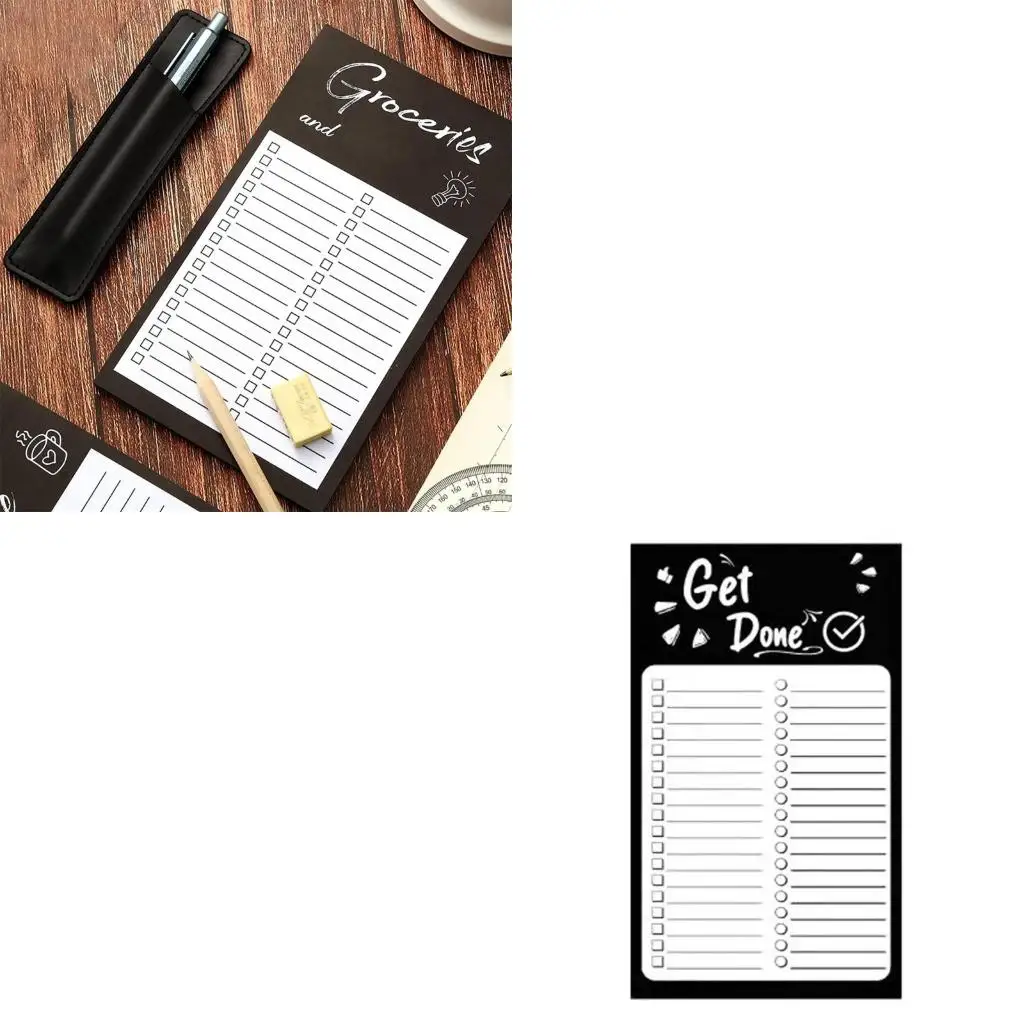 50 Sheets To Do List Check List with Magnet for Fridge Sticky Notes Memo Pad Notepad School Office Supplies Stationery