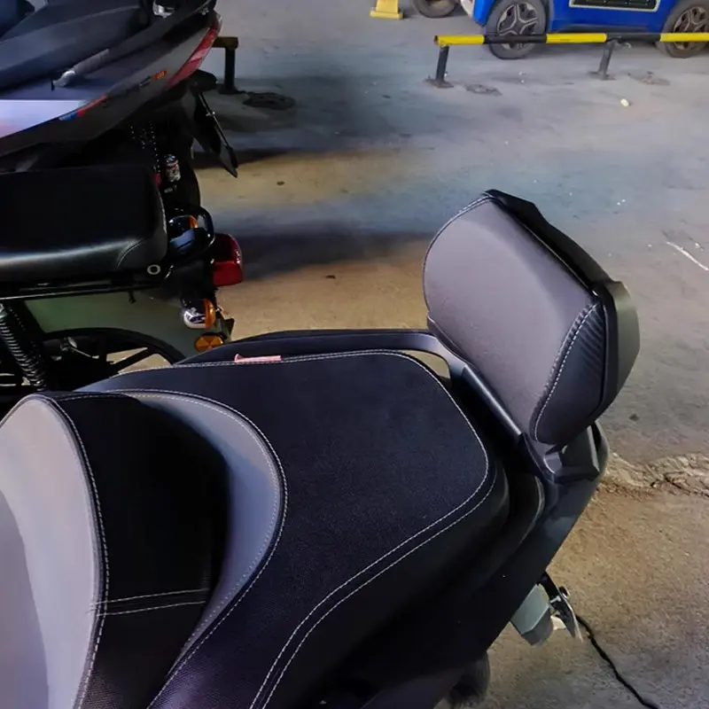 Motorcycle Modified Aluminum Matte Black Rear Waist Backrest For VOGE SR250GT Non-destructive Installation Passenger Backrest