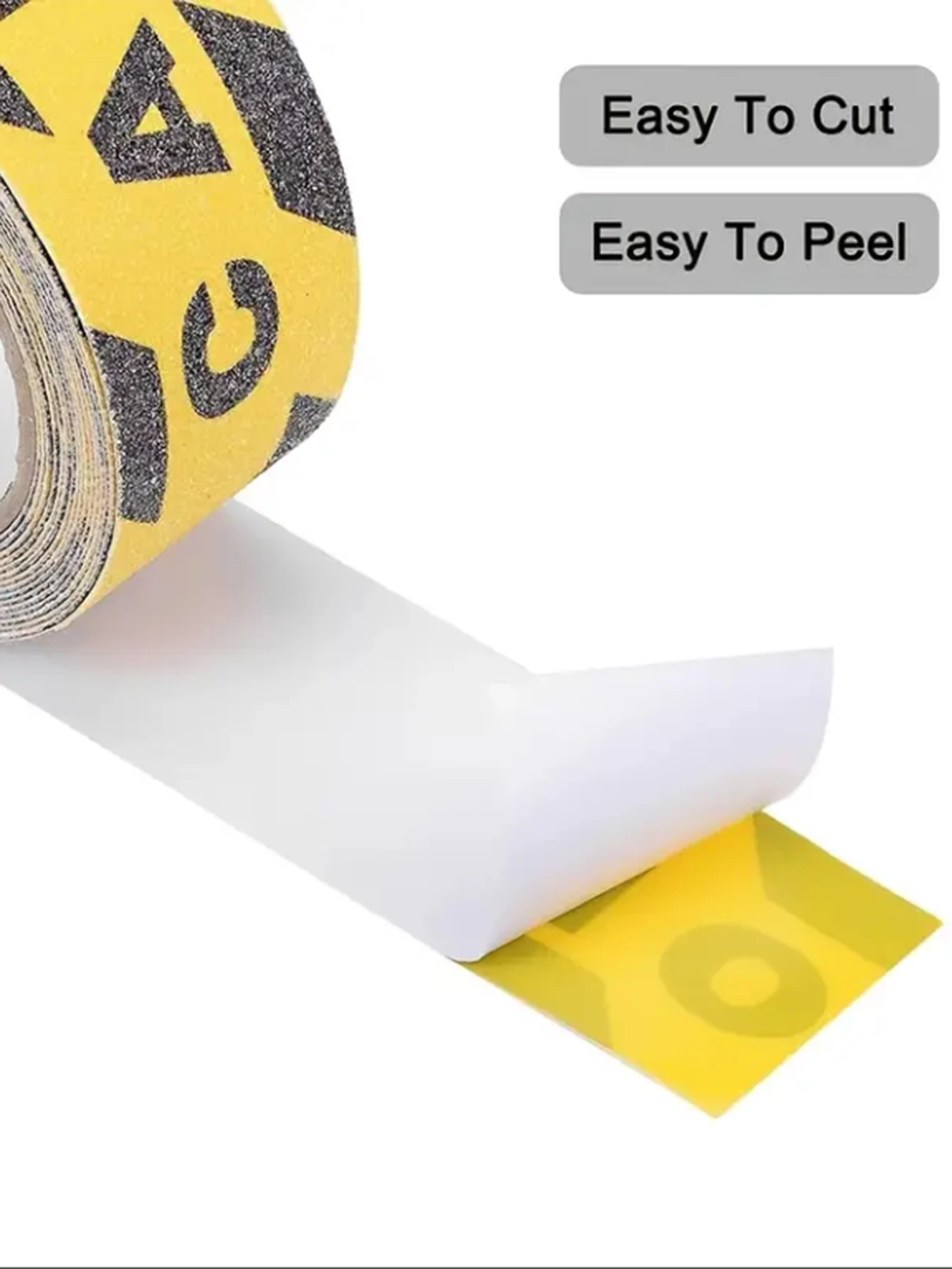 Watch Your Step Floor Signs Anti-Slip Safety Roll Grip Strip Adhesive Traction Step Tape Stickers for Stairs, Safety, Tread Step