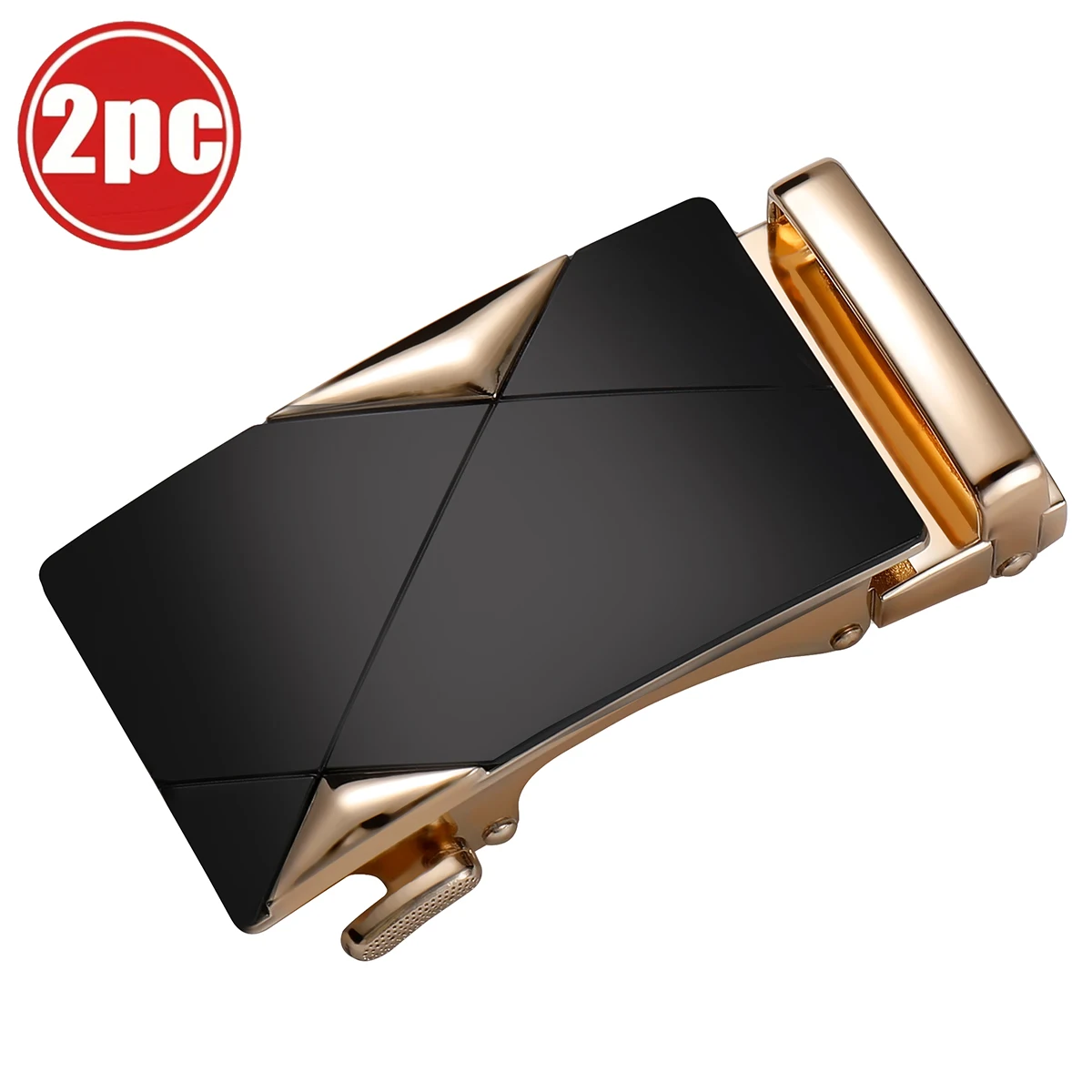 2PCS,4.0 Automatic belt buckle, Made of alloy material, with good durability. Easy to operate,  light luxury business style