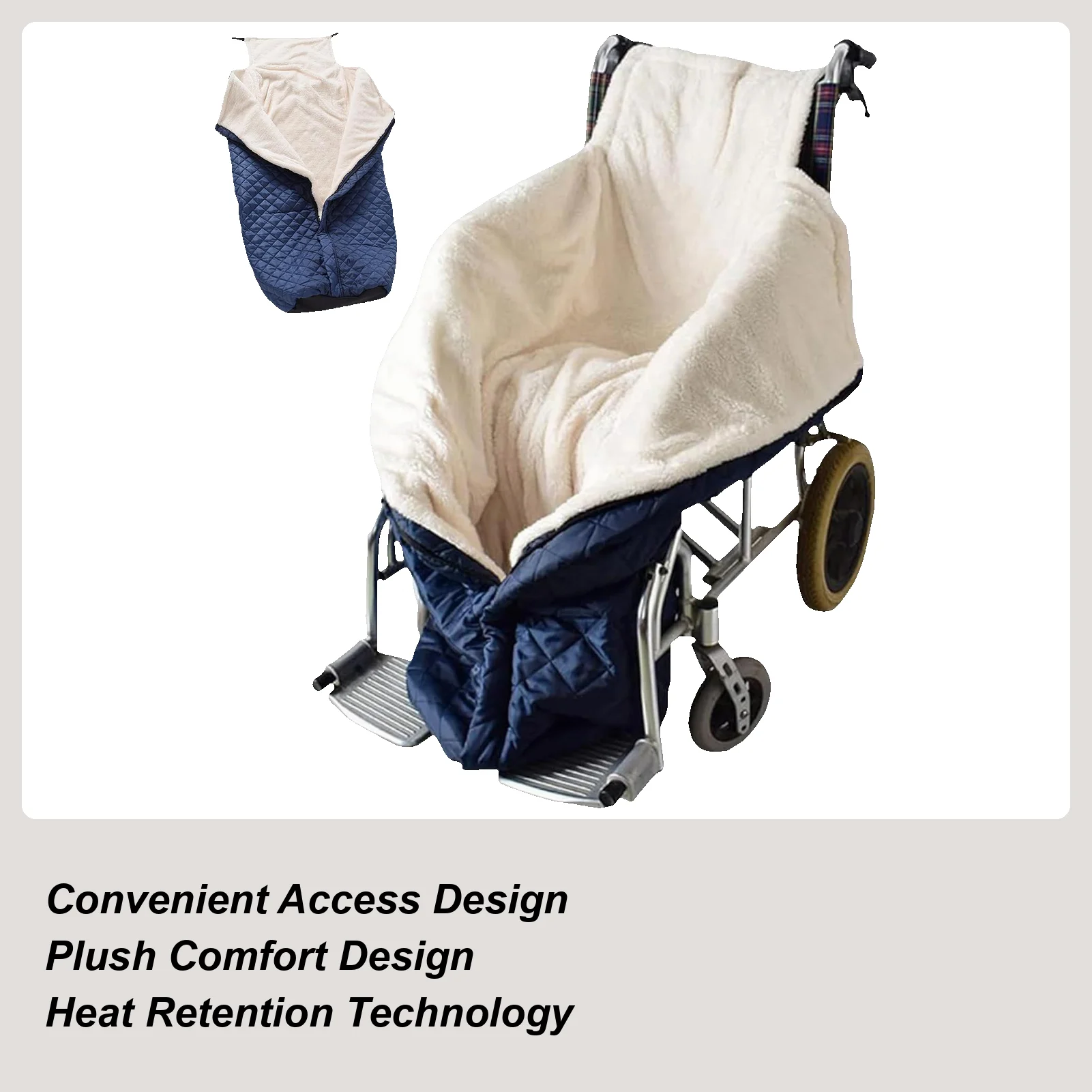 

Wheelchair Lap Blanket Windproof Recliner Chair Pocket Warmer Wheelchair Fleece Blanket For Women Men Senior Elderly Adults
