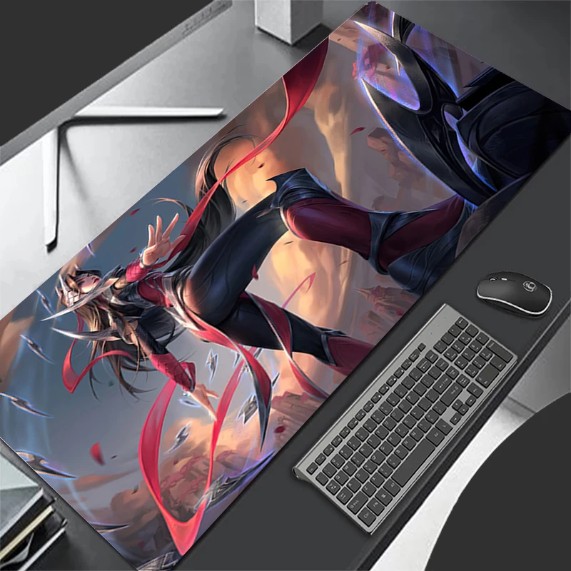 Mousepad Computer Gaming Accessories Keyboard Pad L-league Of Legends Irelia Office Rubber Mouse Pad Decoracion Desk Mouse Mat