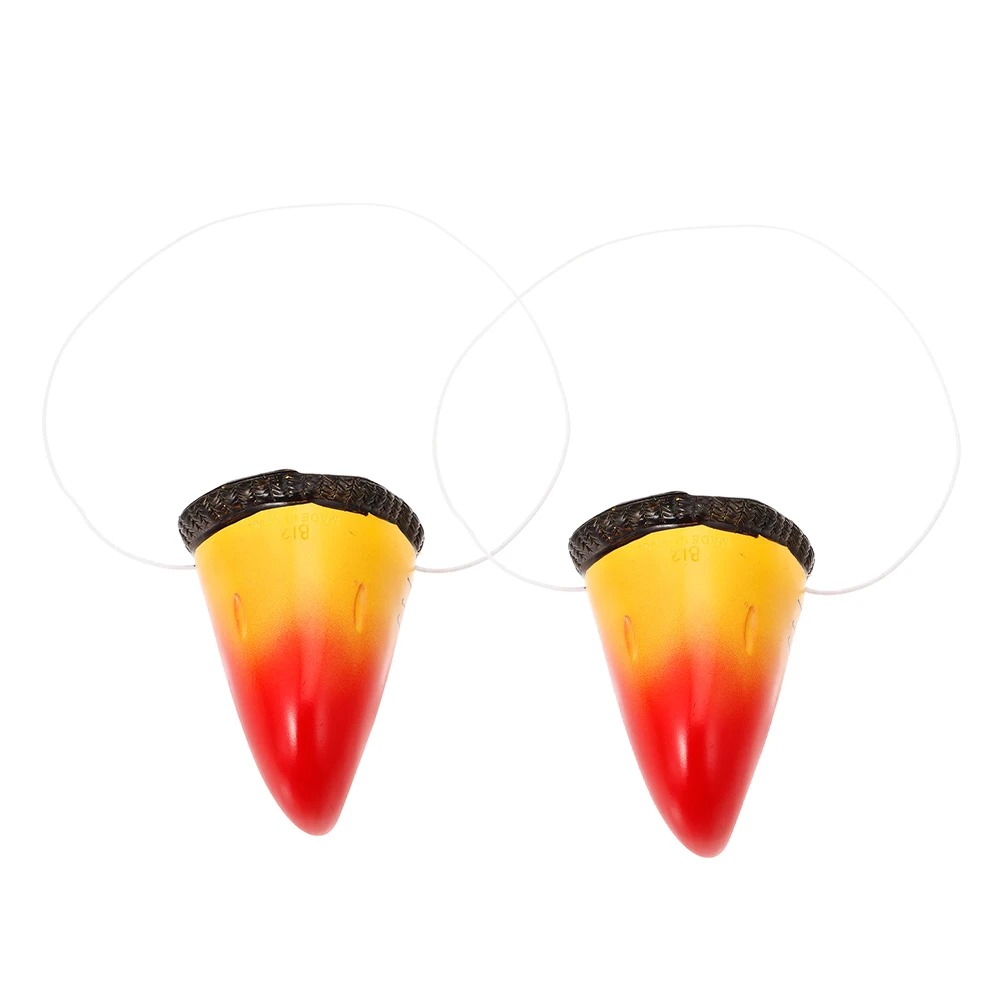 

2pcs Parrot Nose Prop Beak Animal Cosplay Accessory Bird Costume Circus Supplies Lightweight Vinyl Decorative Party Performance