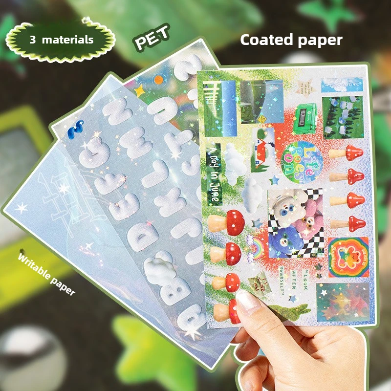 72 ورقة Ins ملصق كتاب ملصق مزخرف كتاب مجلة المواد ملصقات Kpop هدية للأطفال القرطاسية المدرسية للمجلة اليدوية #3