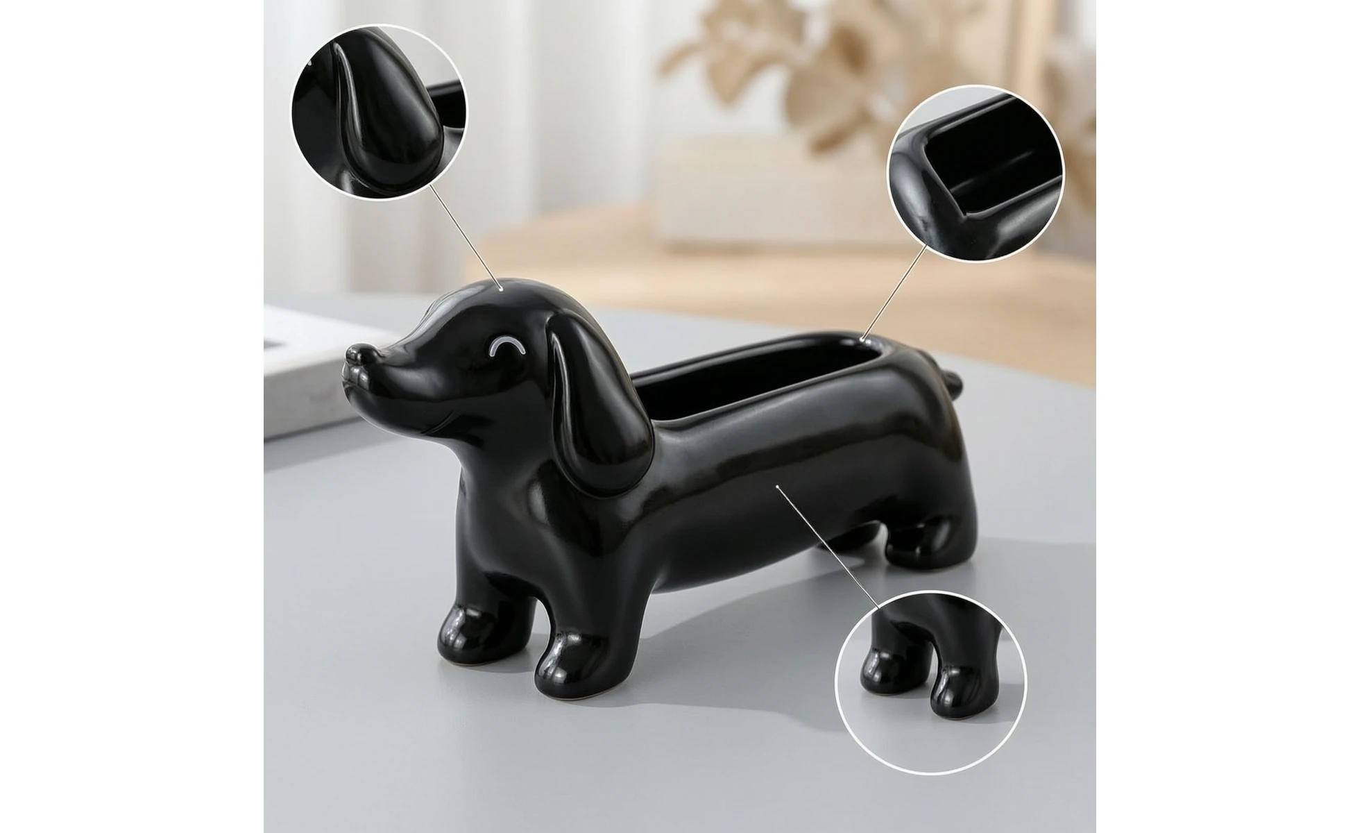 Dachshund Planter Lightweight Dachshund Plant Pot Dog-Shaped Planter Creative Low-Profile for Desk, Shelf https://ae-pic-a1.aliexpress-media.com/kf/S43277d4029664220978abeb1a2e4122a3.jpg