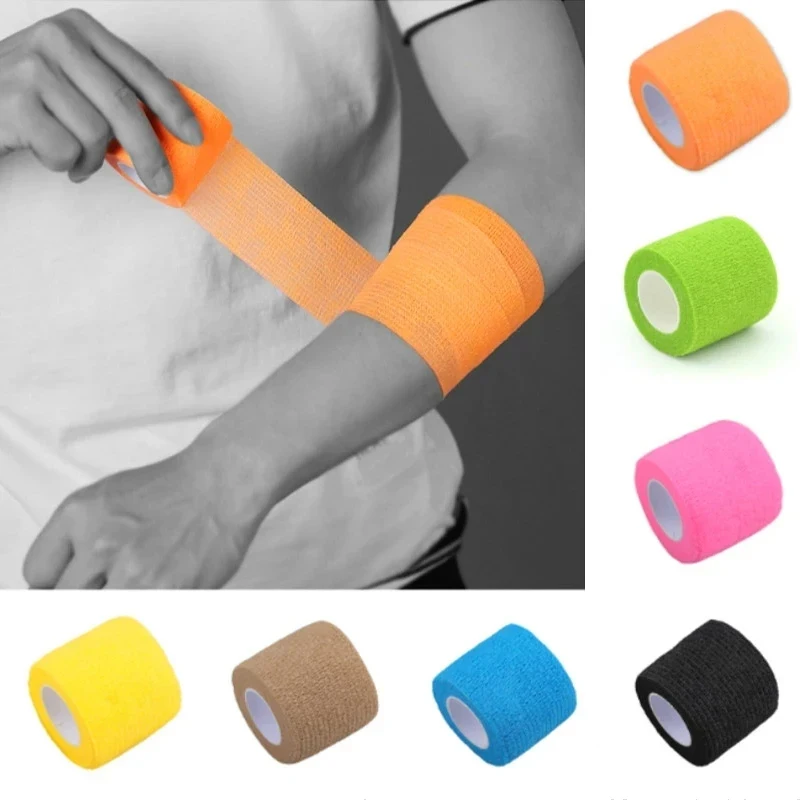 4.5m Athletic Wrap Tape Self Adhesive Elastic Bandage Elastoplast Sports Protector Knee Finger Ankle Shoulder Tattoo Accessories