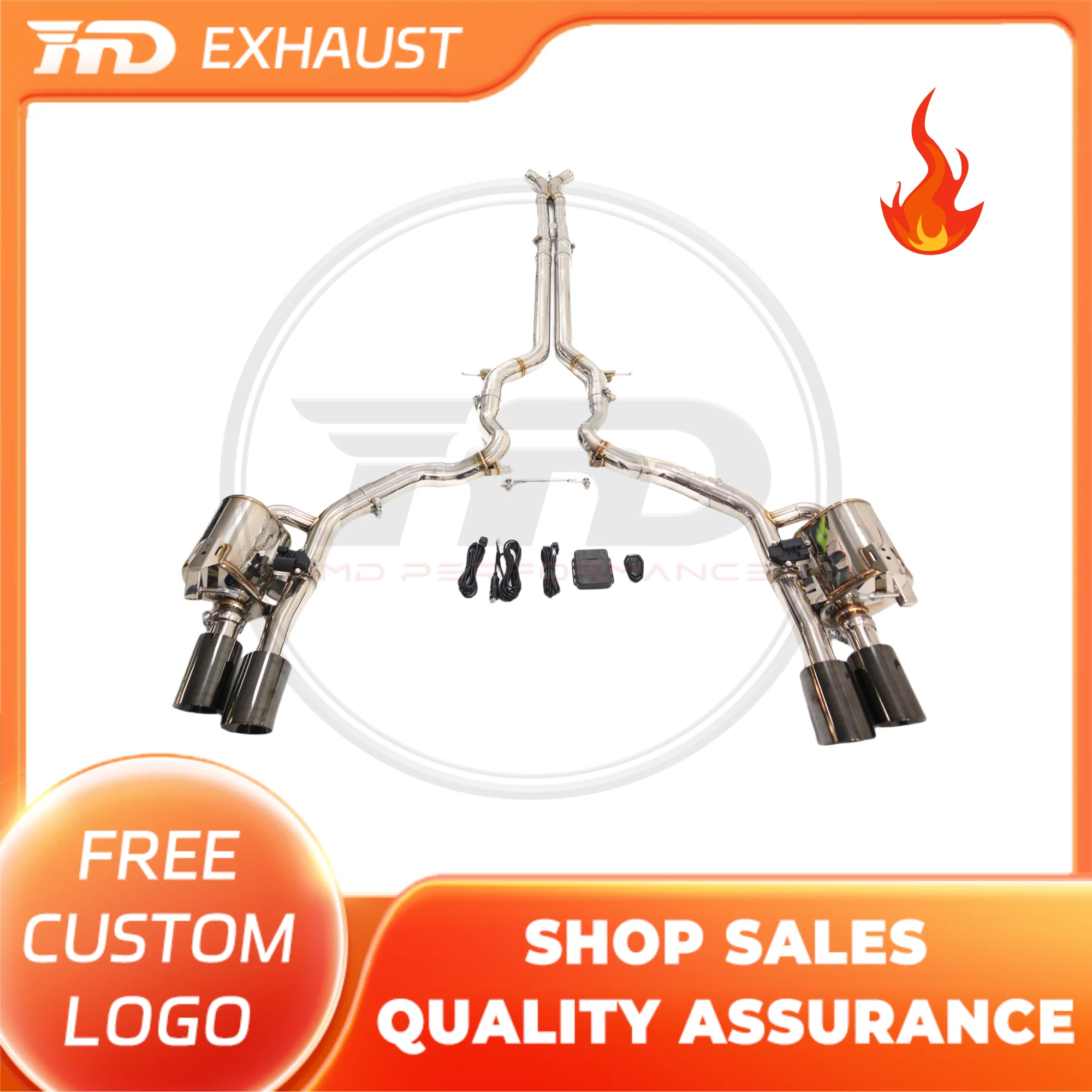 

HMD Hot sale SS304 Catback Exhaust for PORSCHE PANAMERA 971 TURBO 4.0T 2016- Tuning Exhaust Pipe High Performance Exhaust