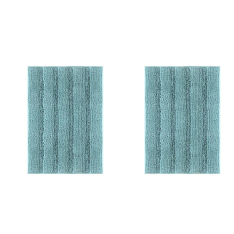 

Chenille Striped Bathroom Carpet Anti-Slip-Soft Plush Bathroom Mat Is Suitable For Bathroom Floor Retail