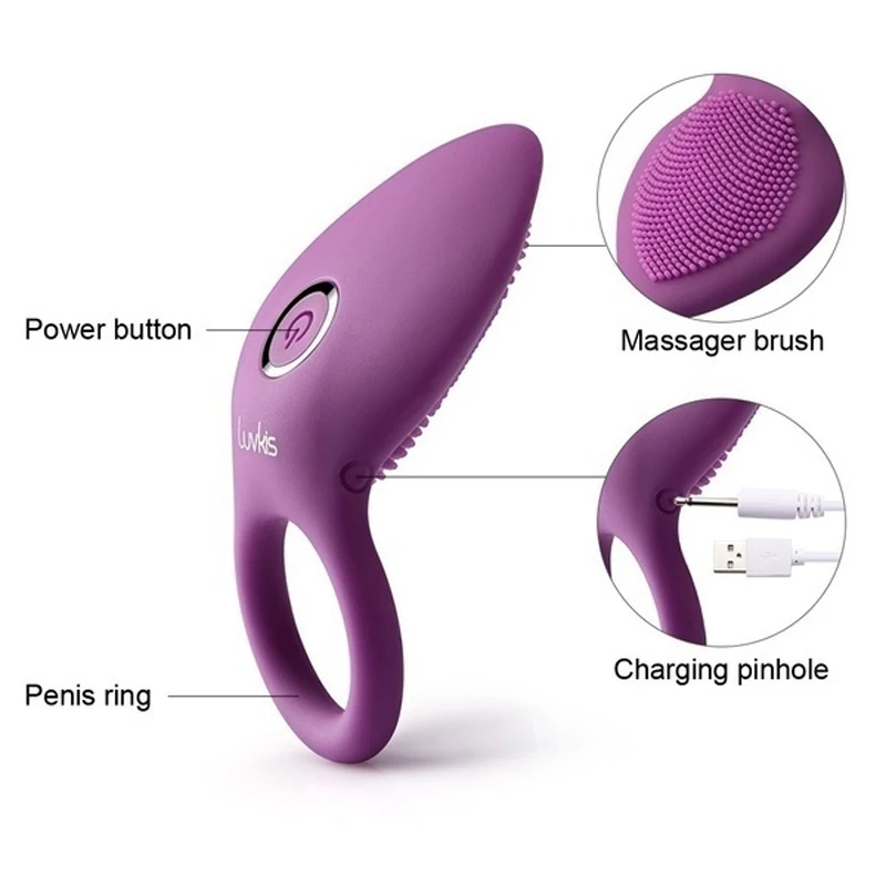 2020 Penis Ring Vibrating Clitoris Stimulator G Spot Sex Toy for Couple Vibro Ring Delay Lick Vagina Orgasm Premature Lock Fine