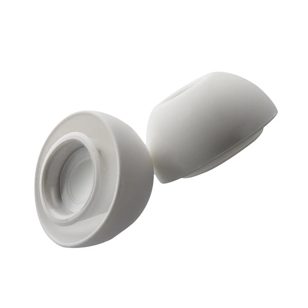 Noise Cancelling Earbuds Earphone Caps Eartips Cover In-ear Headphone Case White